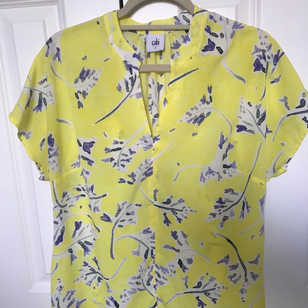 CAbi yellow blouse